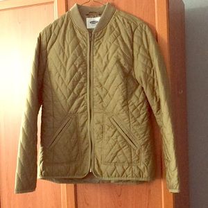 Perfect for fall! Olive colored bomber jacket